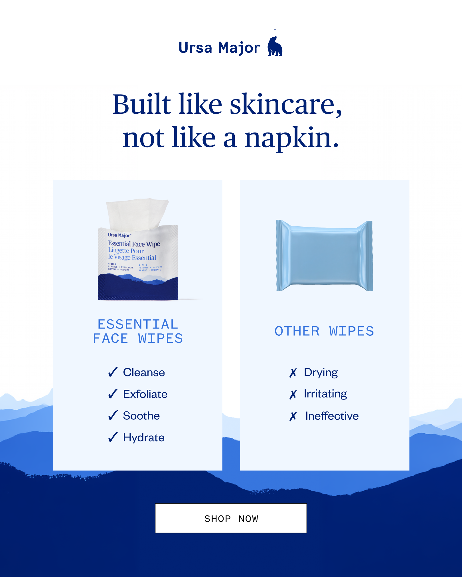 Ursa Major Skincare Facebook ad