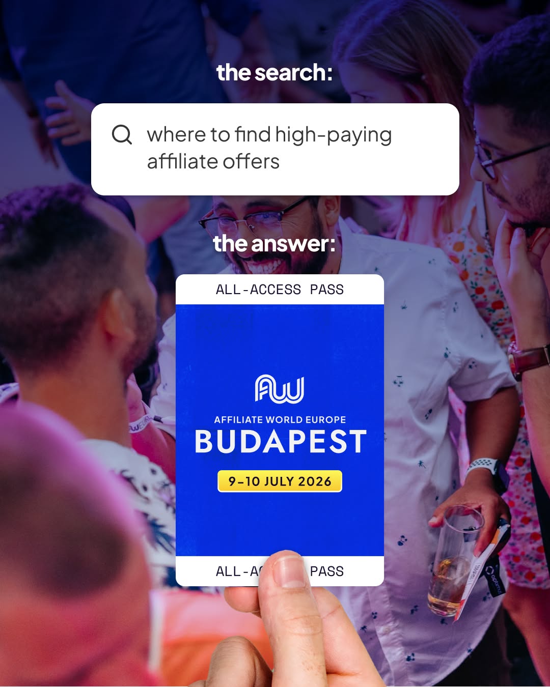 Affiliate World Conferences Facebook ad