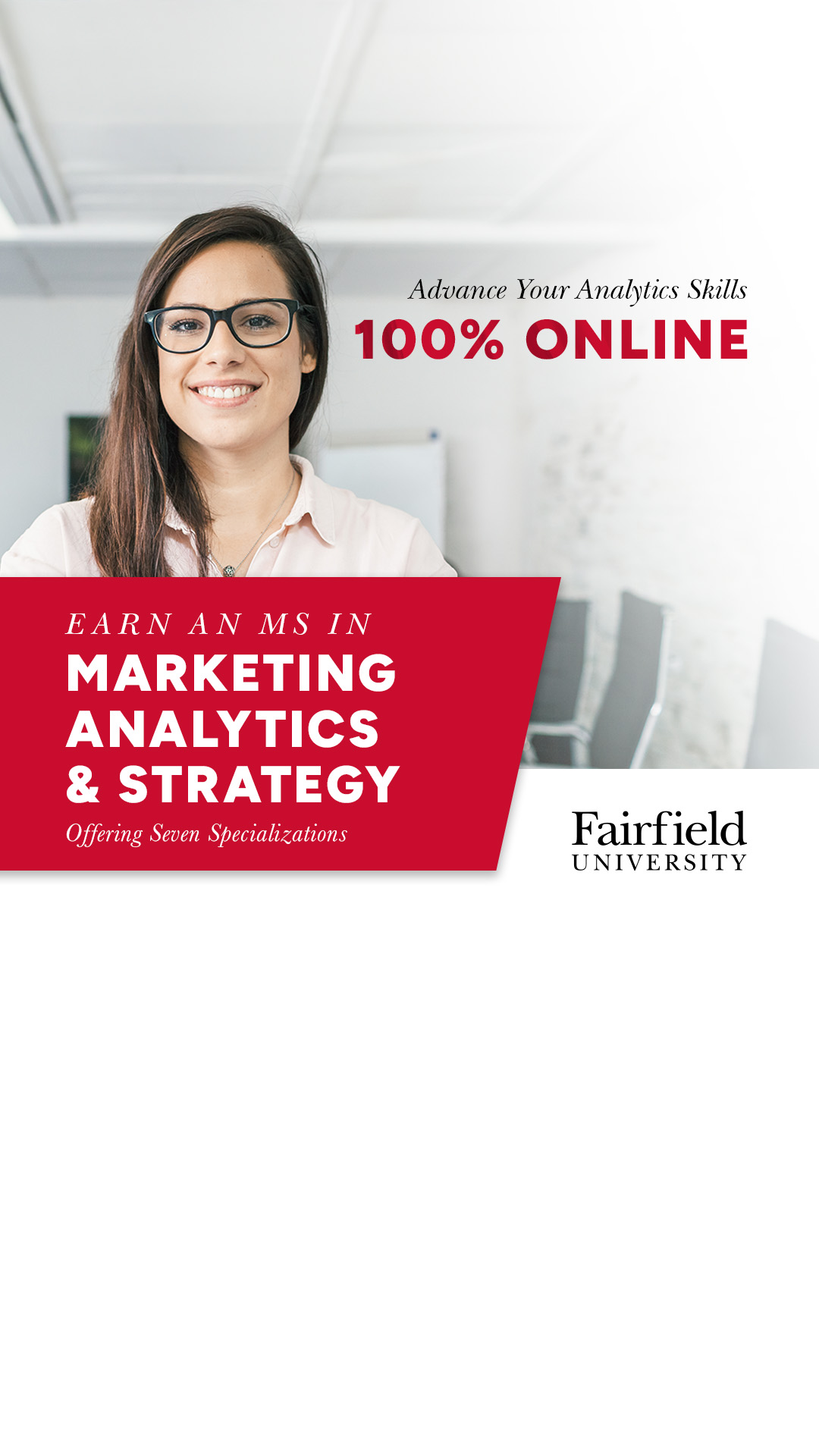 Fairfield University Charles F. Dolan School of Business Facebook ad