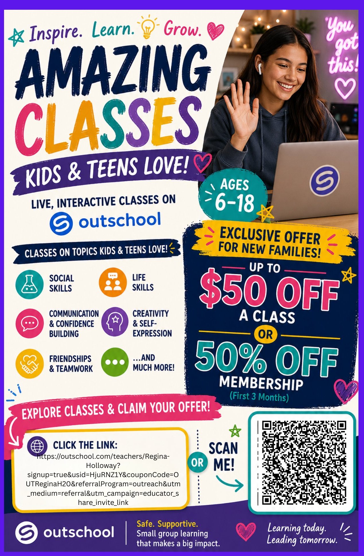 Regina Plumlee Holloway Facebook ad: Regina Holloway - Outschool Teacher