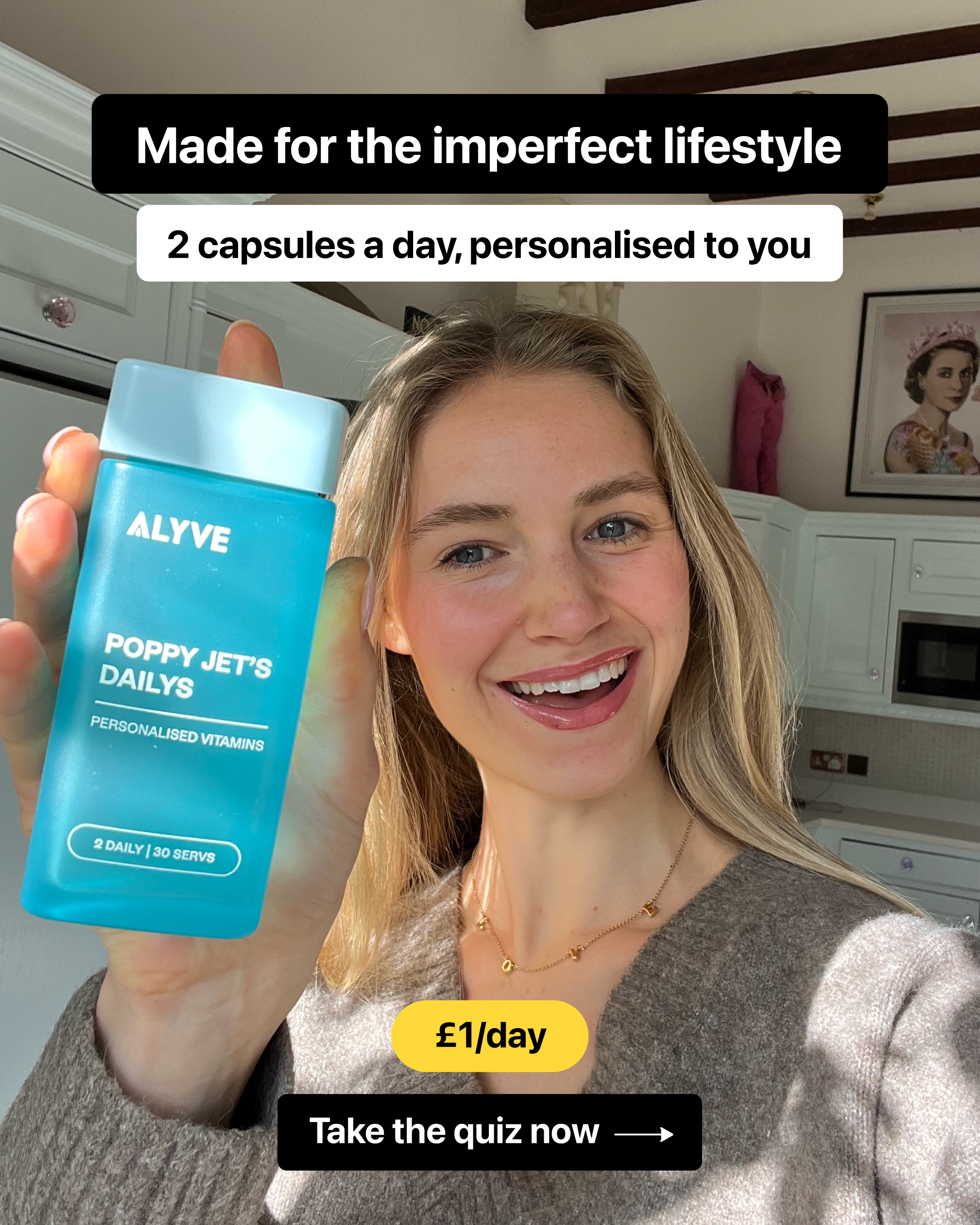 ALYVE Facebook ad: Free UK Shipping