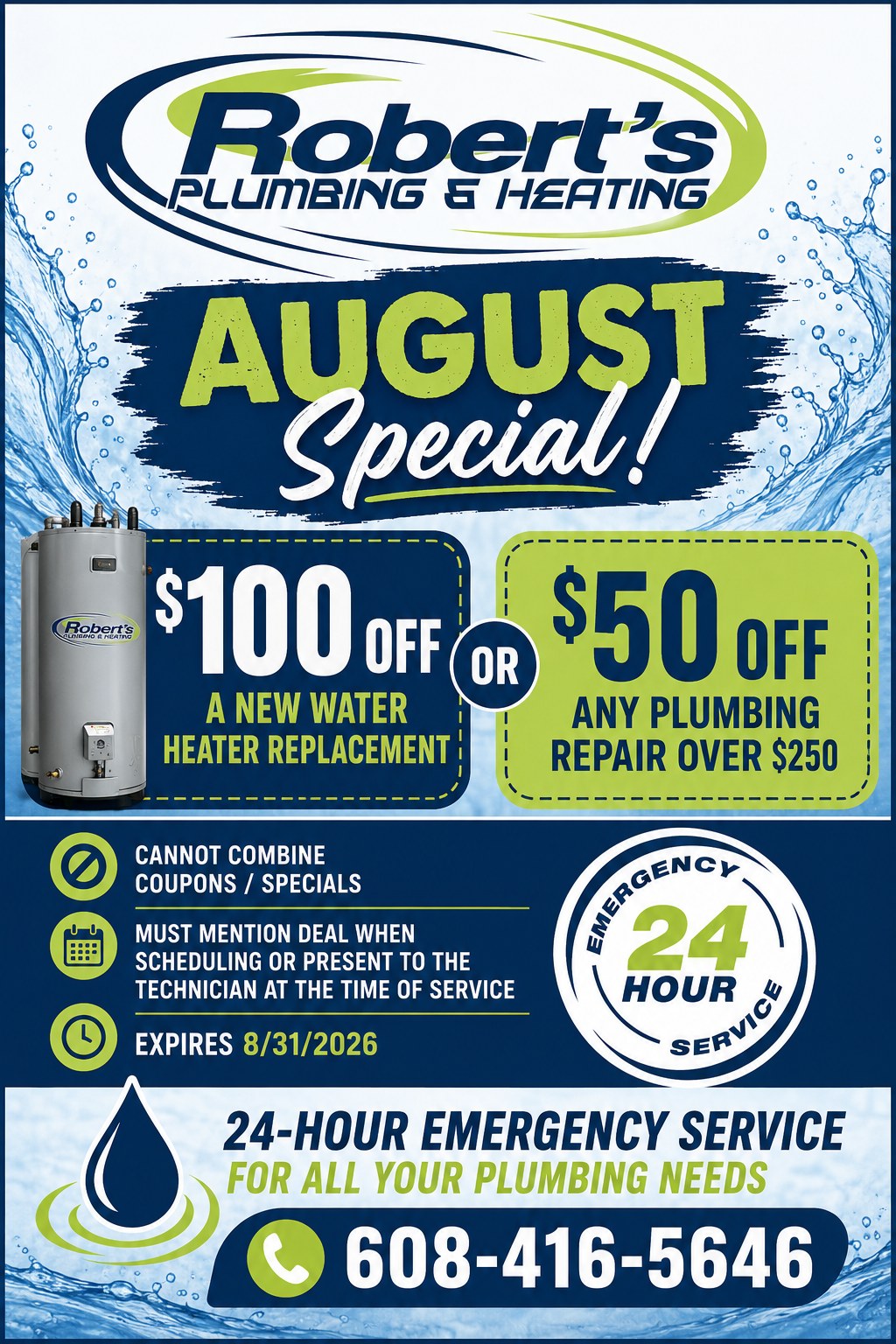 Robert's Plumbing & Heating Facebook ad