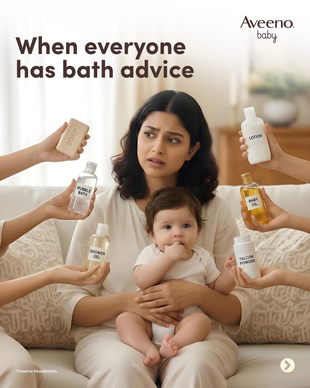 Aveeno Baby India Facebook ad