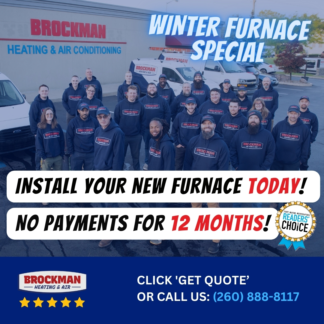 Brockman Heating & Air Facebook ad: Click the 'Get quote' button for your free quote!