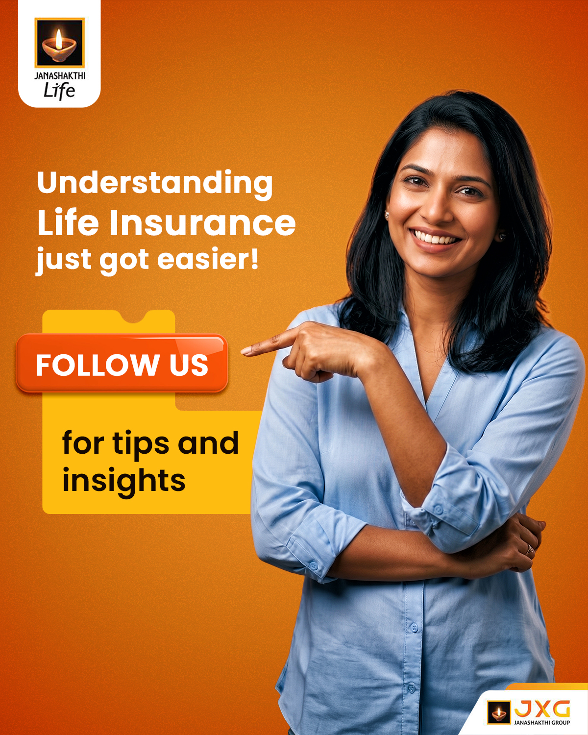 Janashakthi Insurance PLC Facebook ad: Stay informed. Stay prepared.