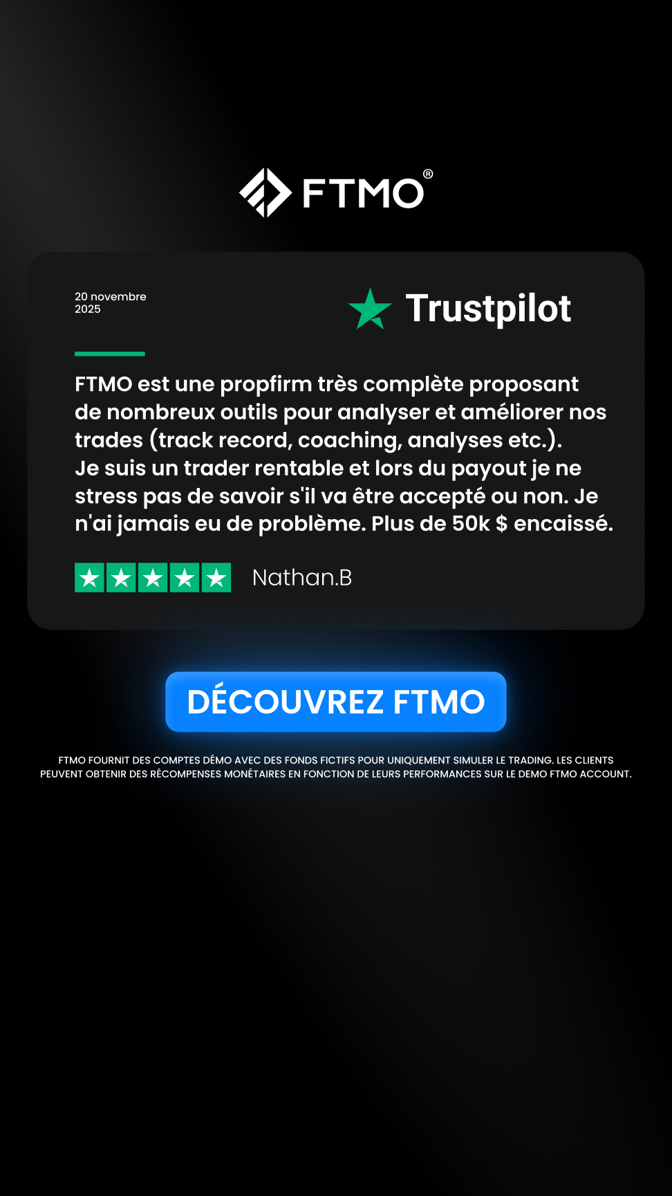 FTMO.com Facebook ad