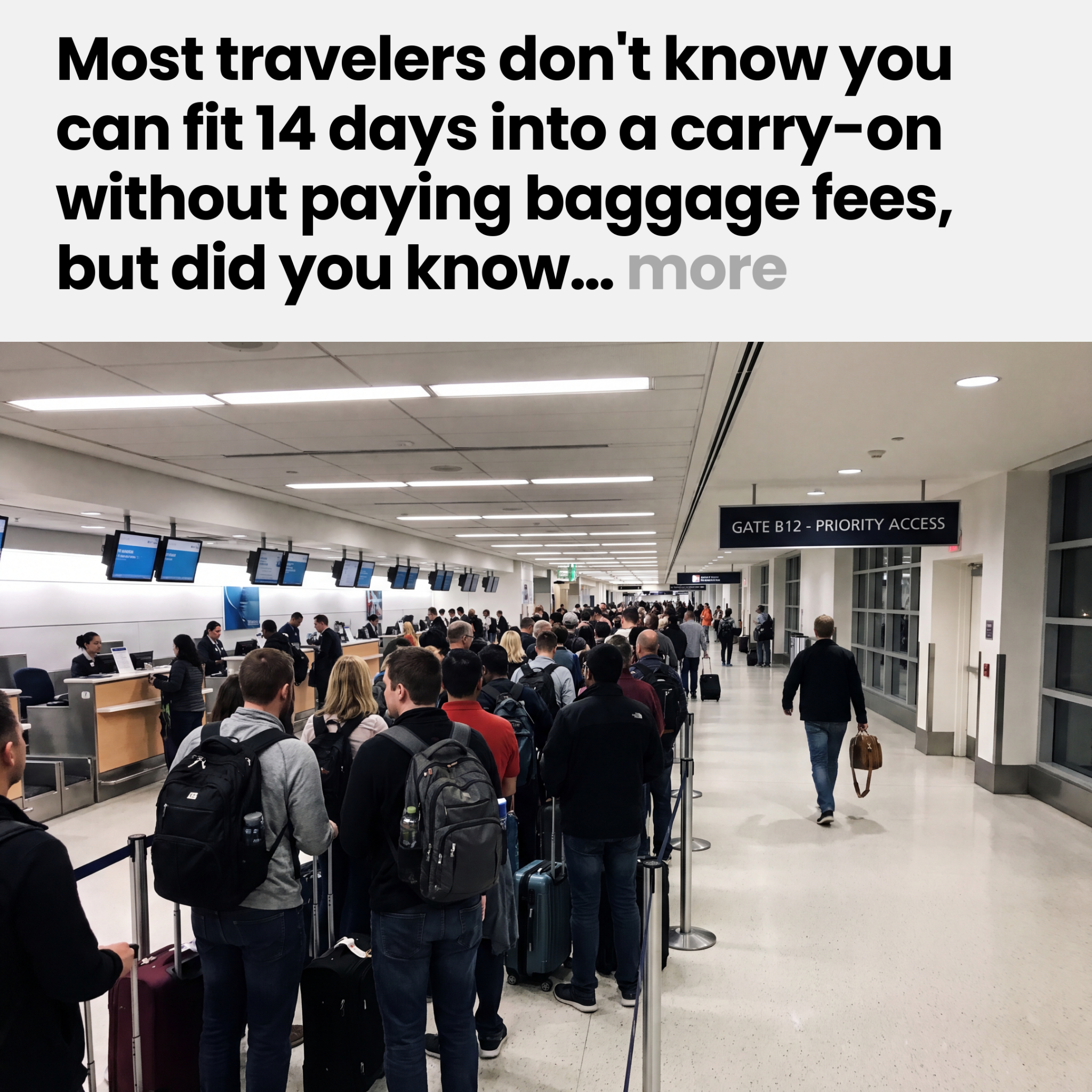 Savvy Travel Hacks Facebook ad