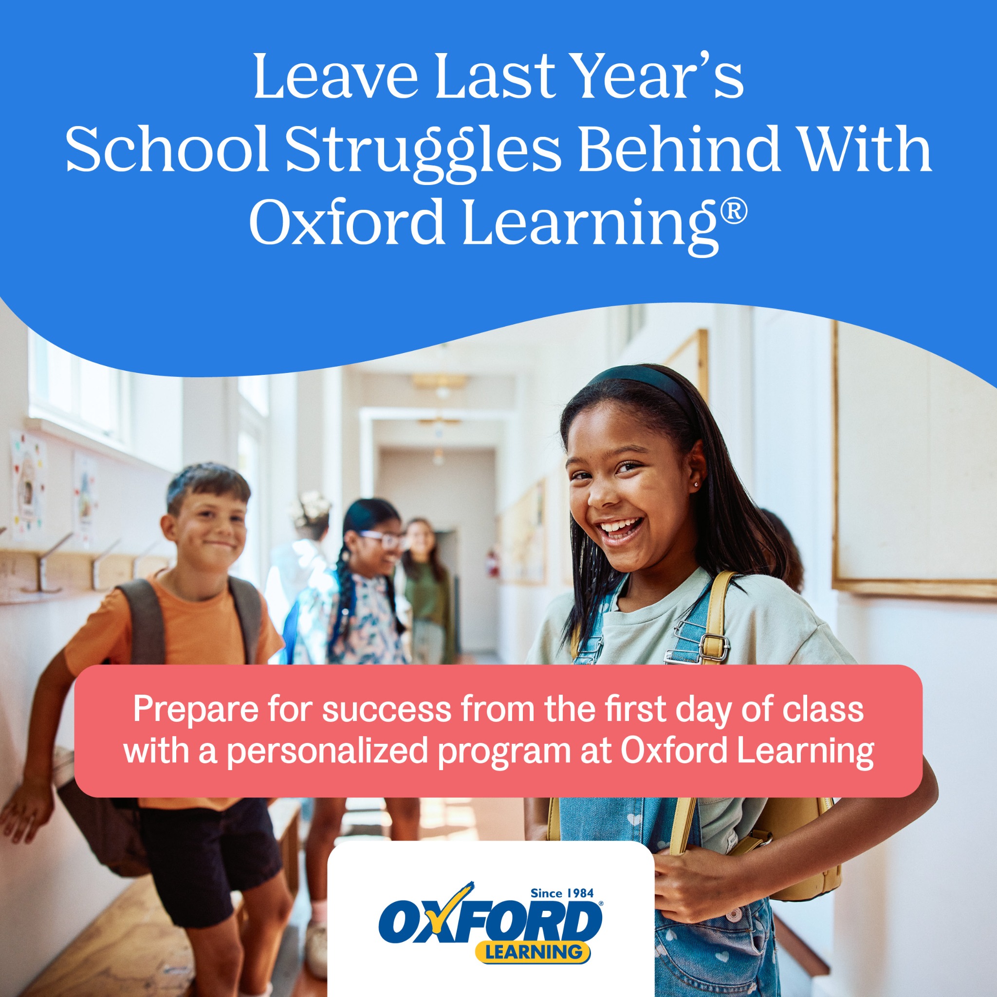Oxford Learning Facebook ad: All ages. All grades. All subjects.