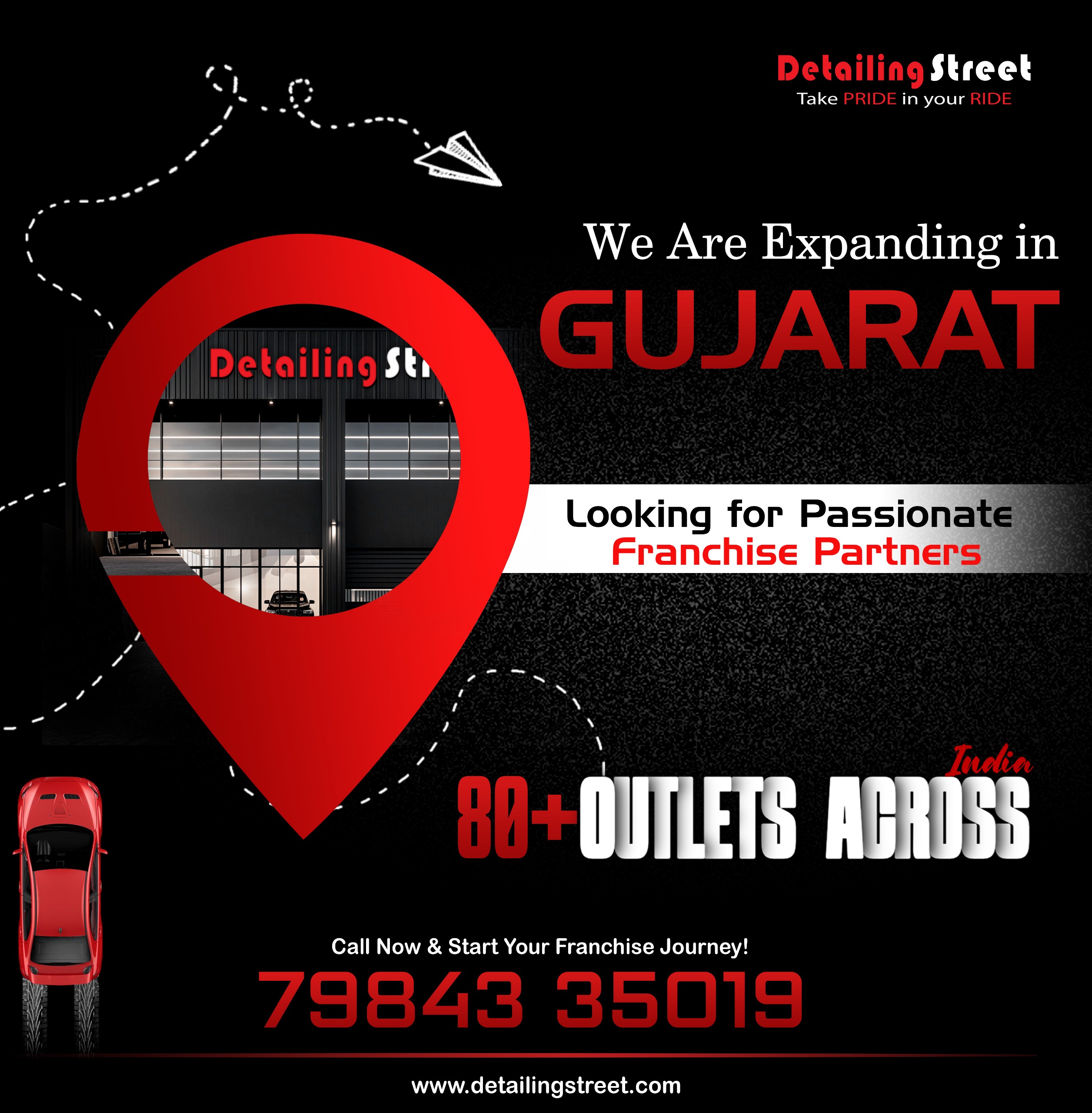 Detailing Street Facebook ad: Gujarat, Let's Grow Together