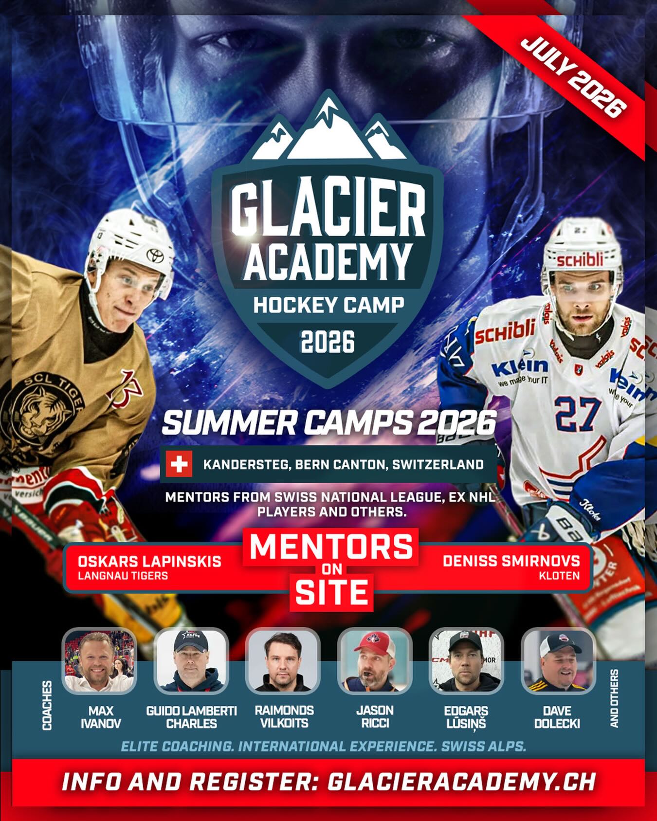 glacieracademy Facebook ad: Meet us in our next two elite camps…