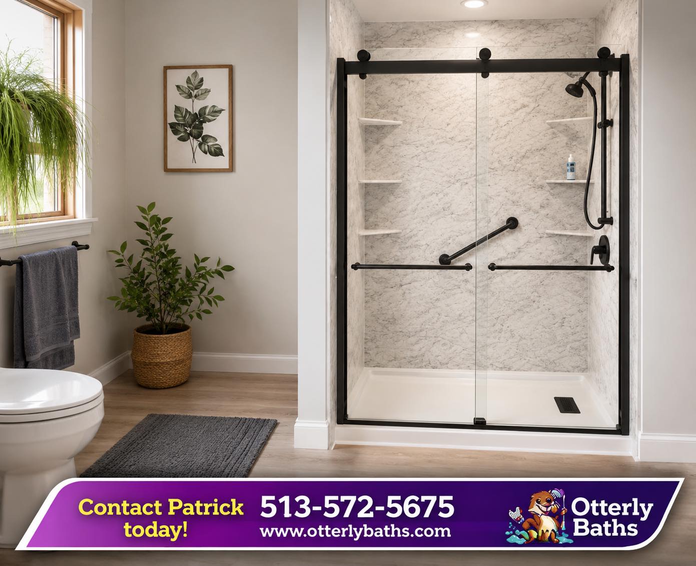 Otterly Baths - Cincinnati/Dayton Facebook ad: Up to $2000 off bath or shower remodel…