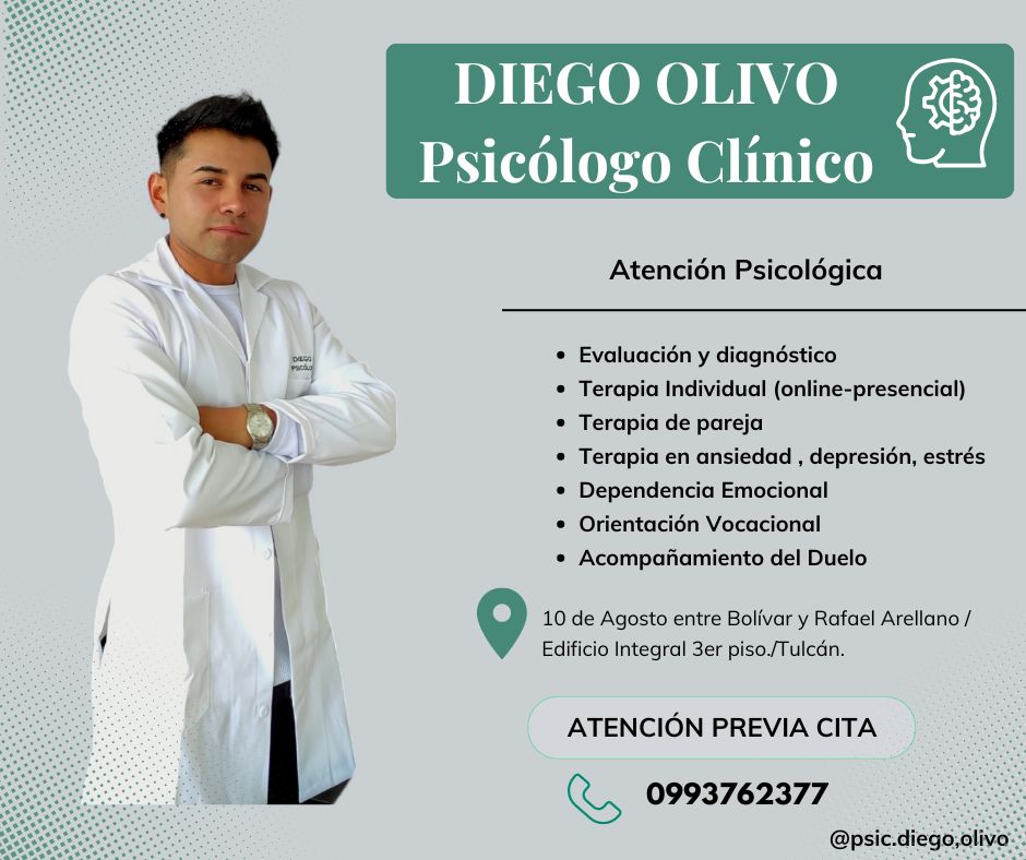 Psicólogo Diego Olivo Facebook ad: Muchas situaciones a veces necesitan de la guía…