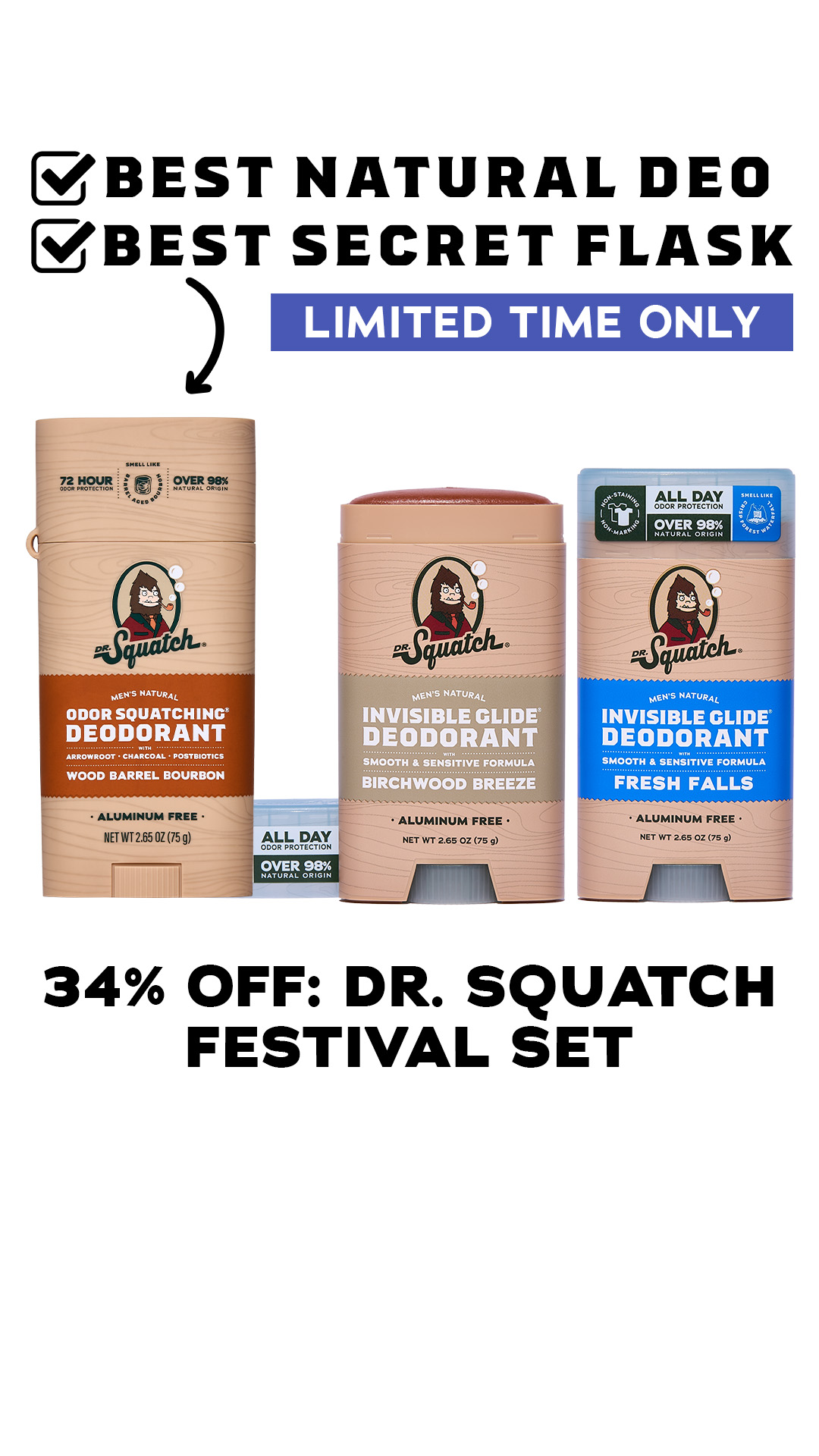 Dr. Squatch Facebook ad