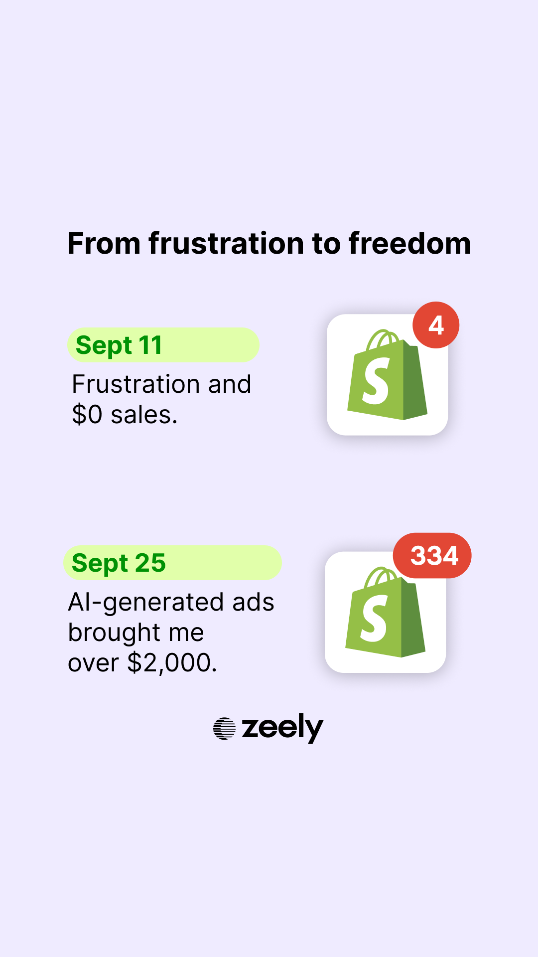 Zeely Facebook ad