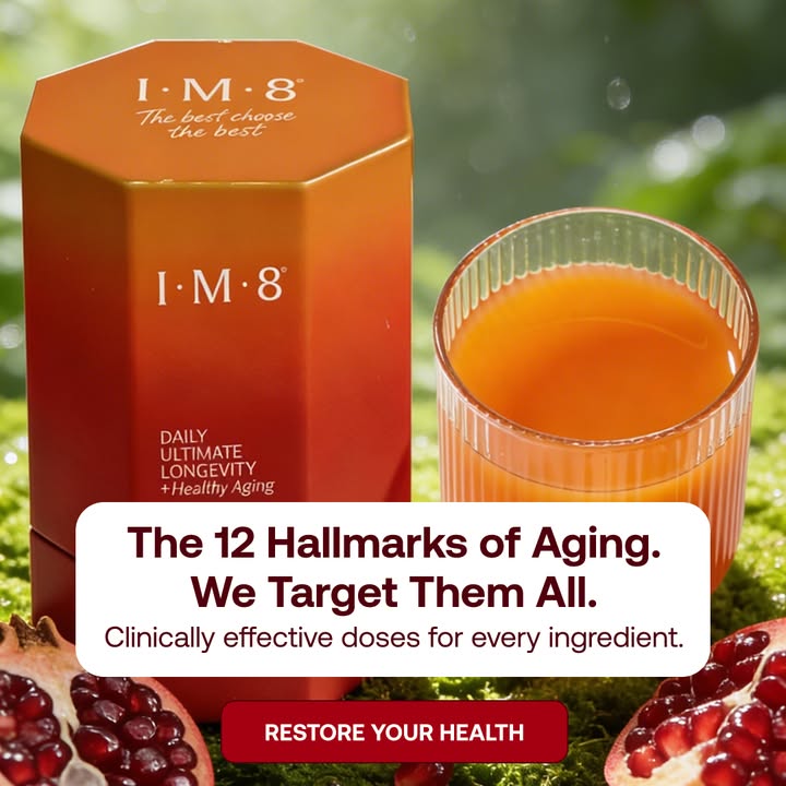 IM8 Global Facebook ad: Longevity Starts at the Cellular Level