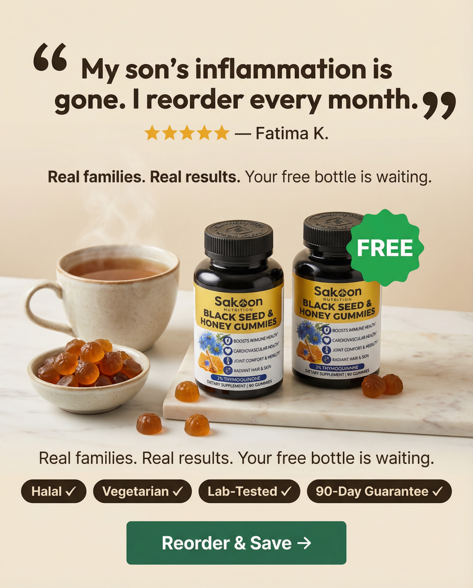 Sakoonnutrition Facebook ad