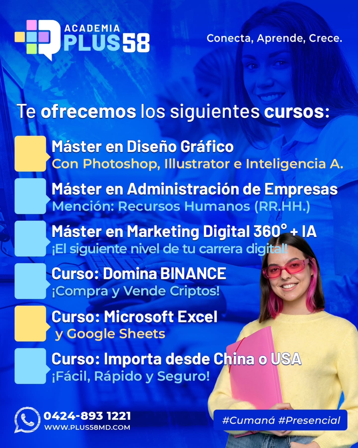 Plus58 Academia de Marketing y Negocios Digitales Facebook ad