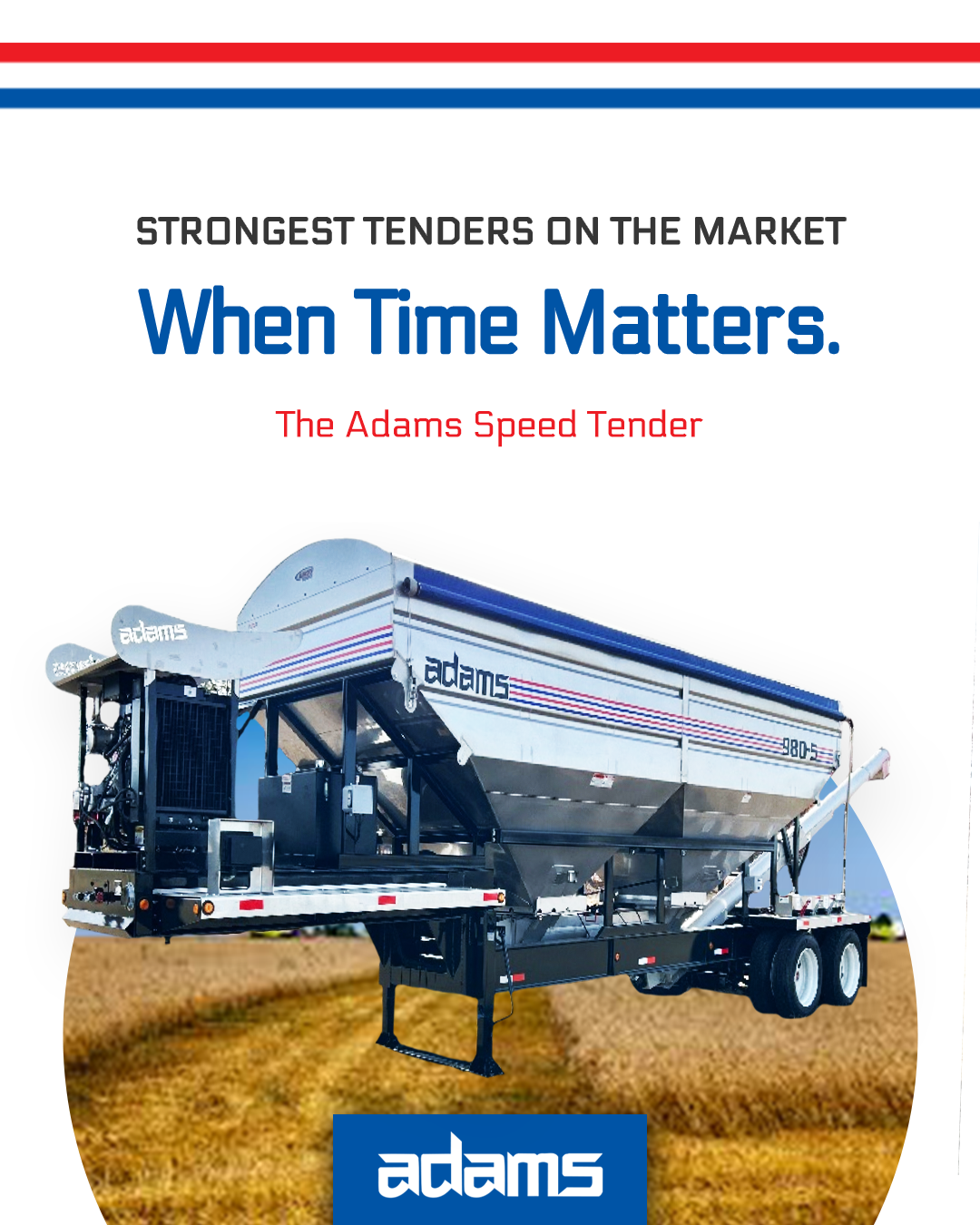 Adams Fertilizer Equipment Facebook ad: Adams Fertilizer Equipment is built to maximize efficiency…