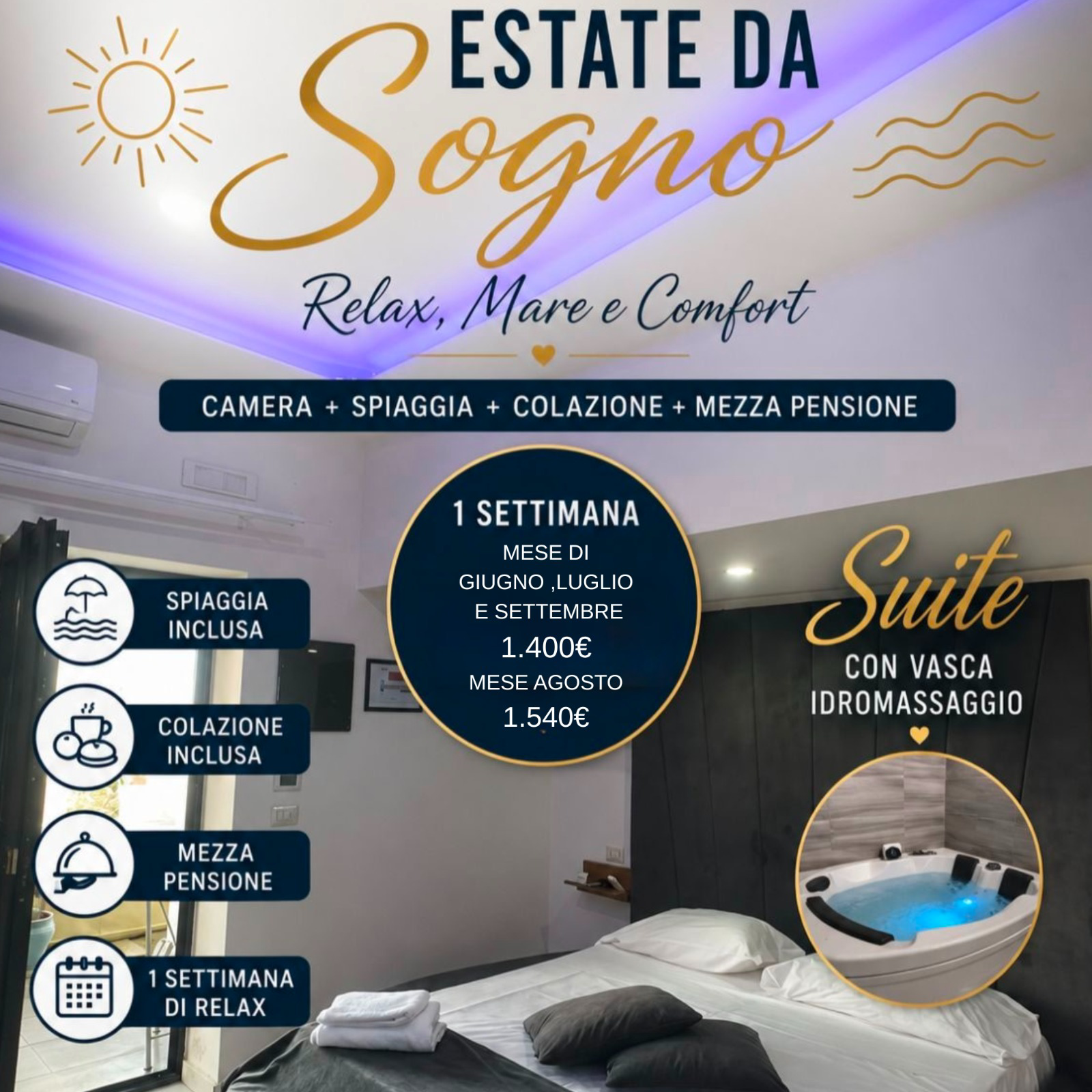 Moon Luxury Resort Facebook ad: Chatta su Messenger