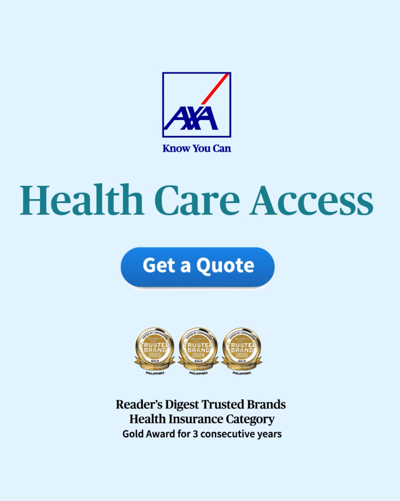 AXA Philippines Facebook ad: Up to P5M health coverage