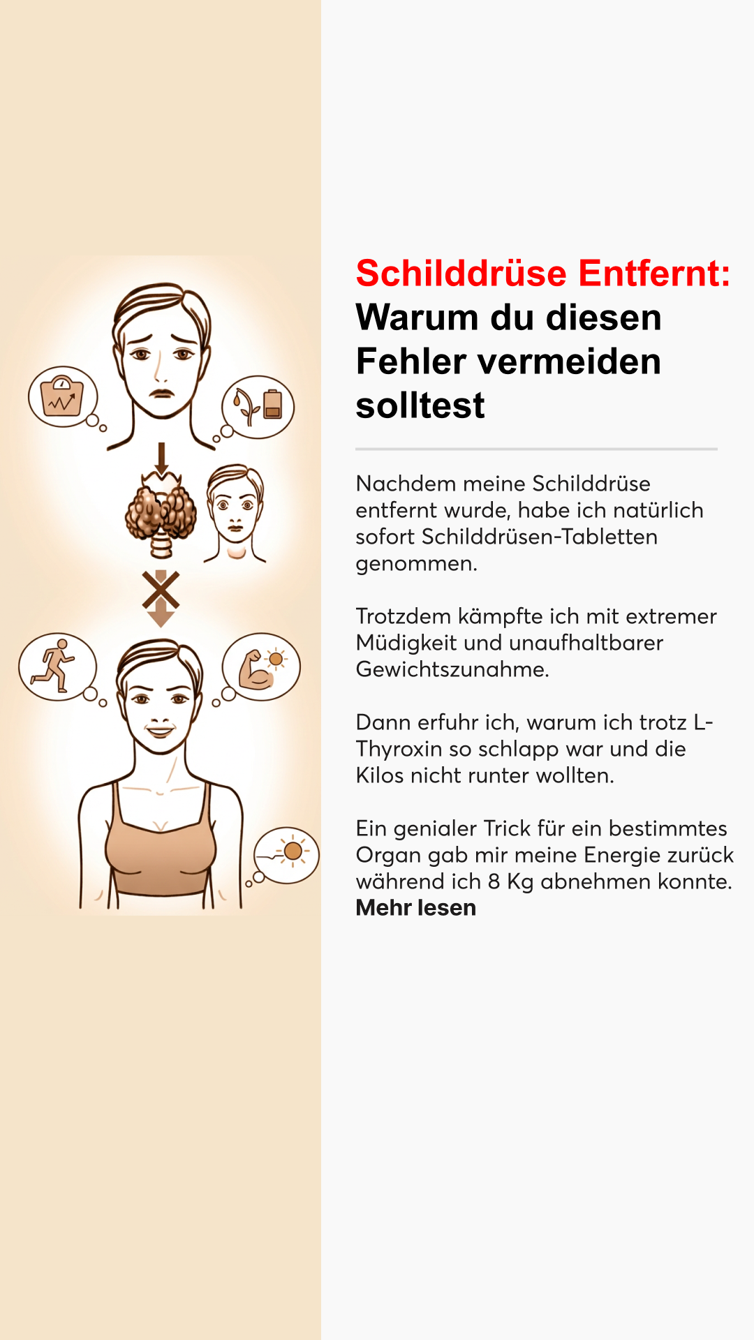 Mission Schilddrüse Facebook ad