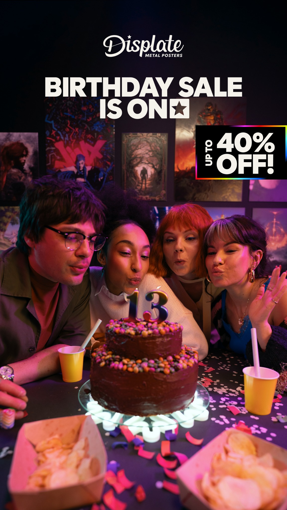Displate Facebook ad