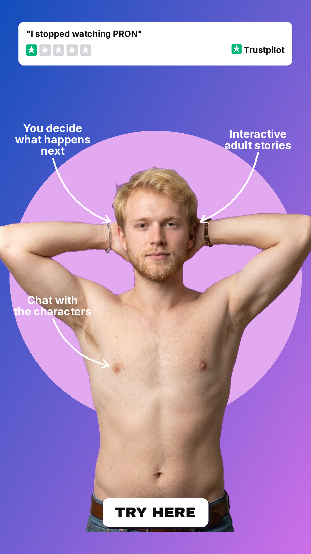 Stuff So Sweet Facebook ad: Interactive Adult Stories