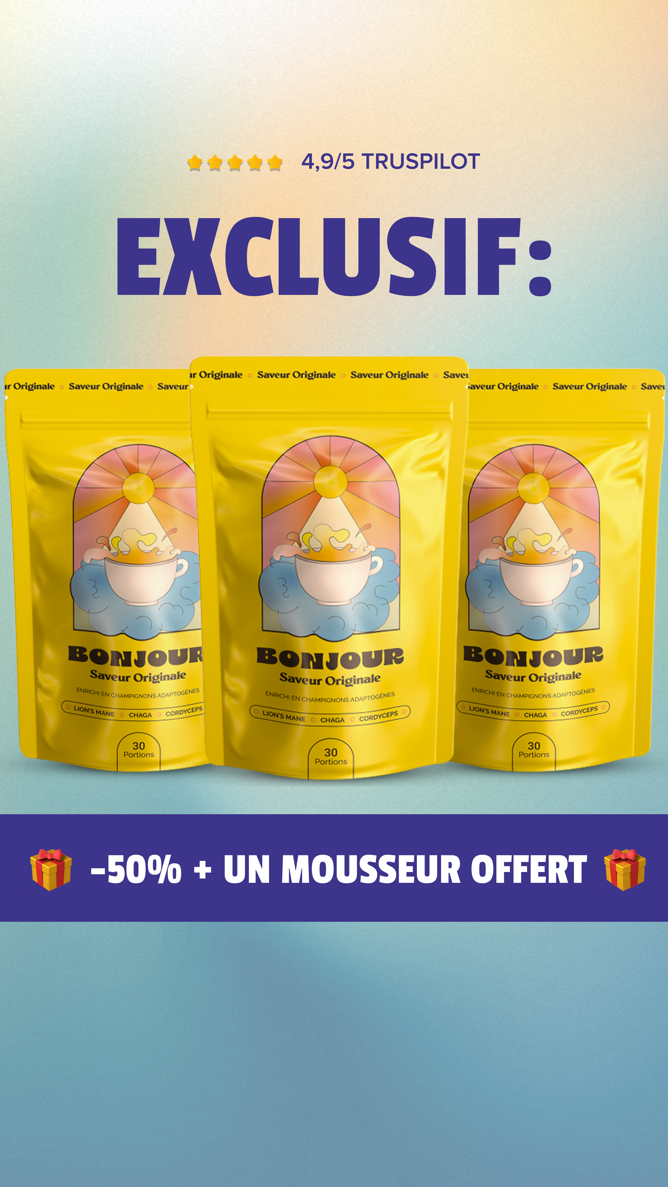 Bonjour Facebook ad