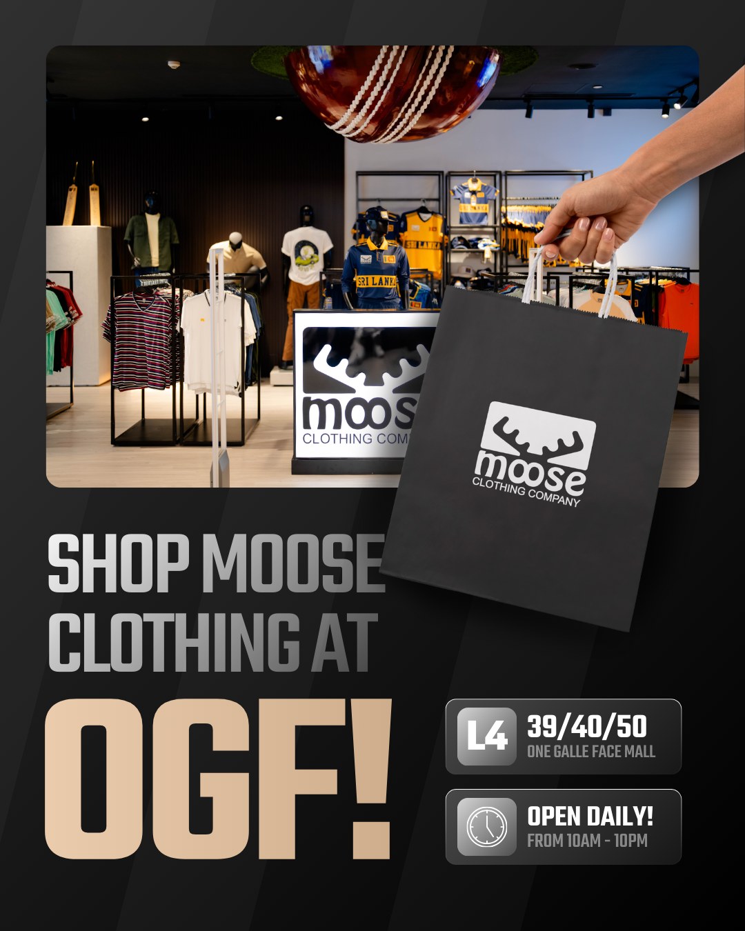 Moose Clothing Company Facebook ad