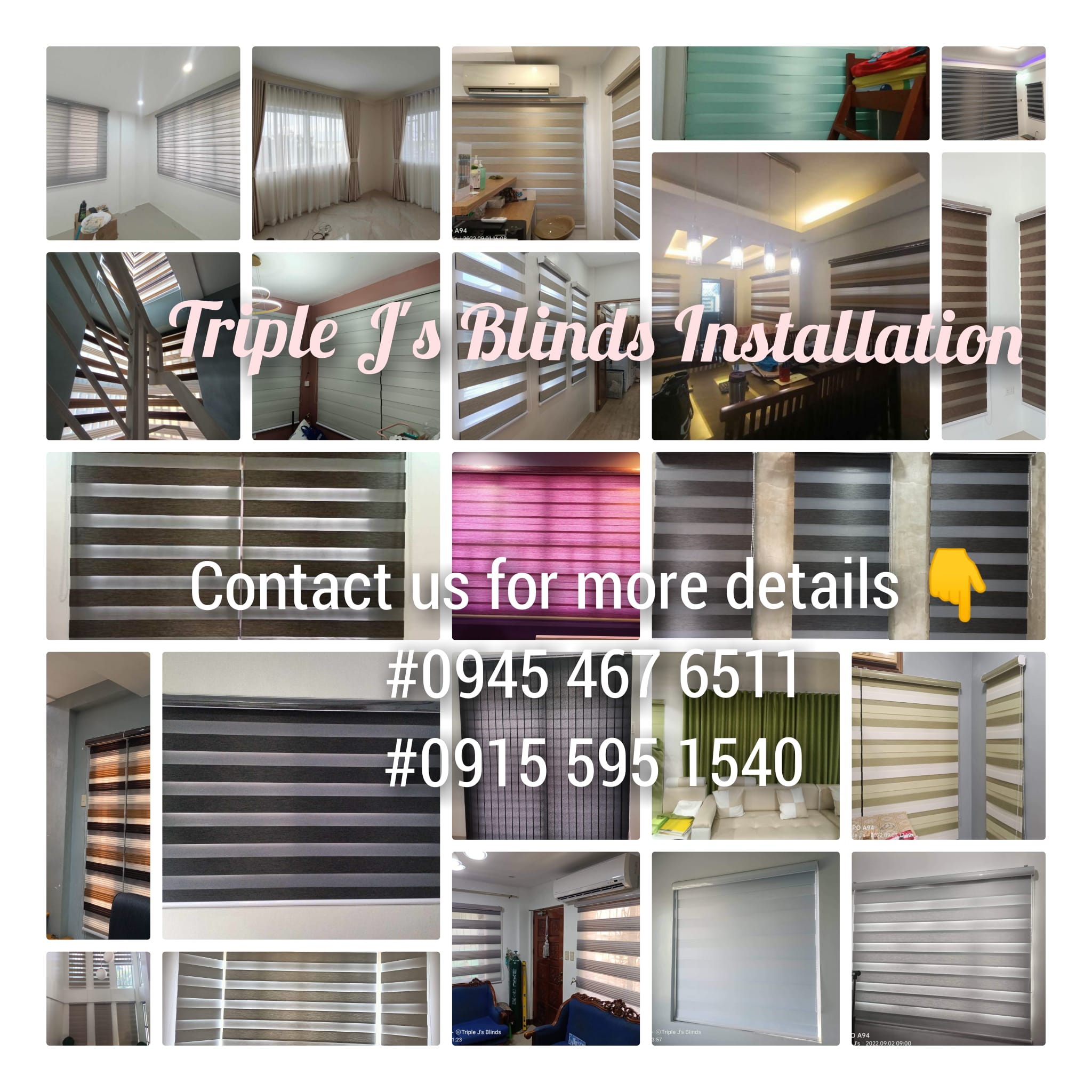 Triple J's Blinds Installation Facebook ad: We offer all kinds of Korean Blinds Elegant…