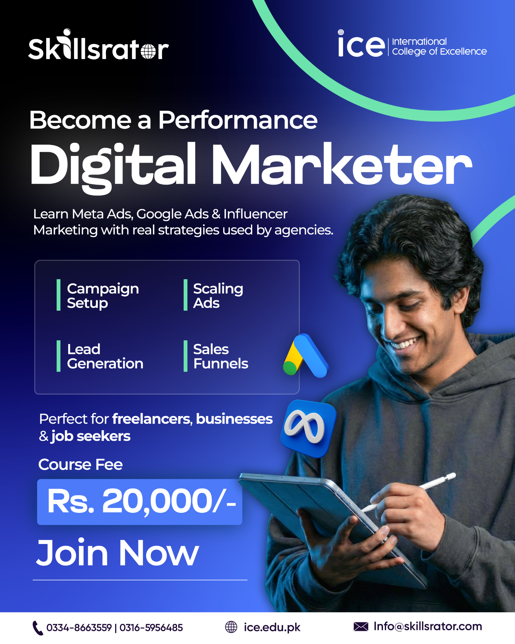 International College of Excellence - ICE Facebook ad