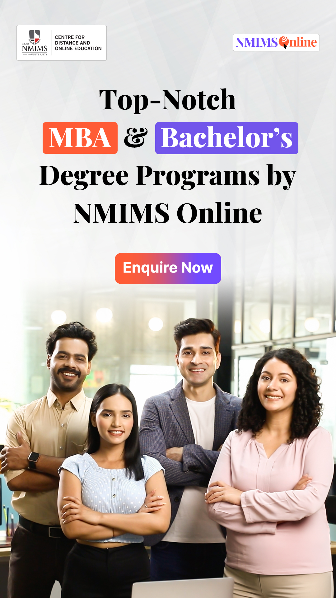 NMIMS CDOE Facebook ad