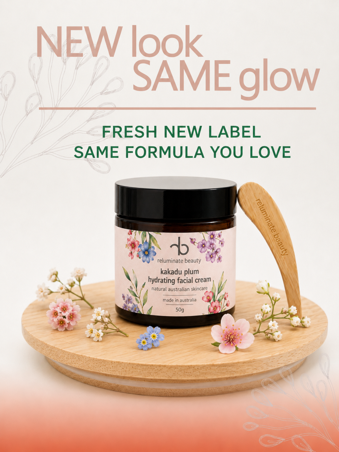 Reluminate beauty Facebook ad