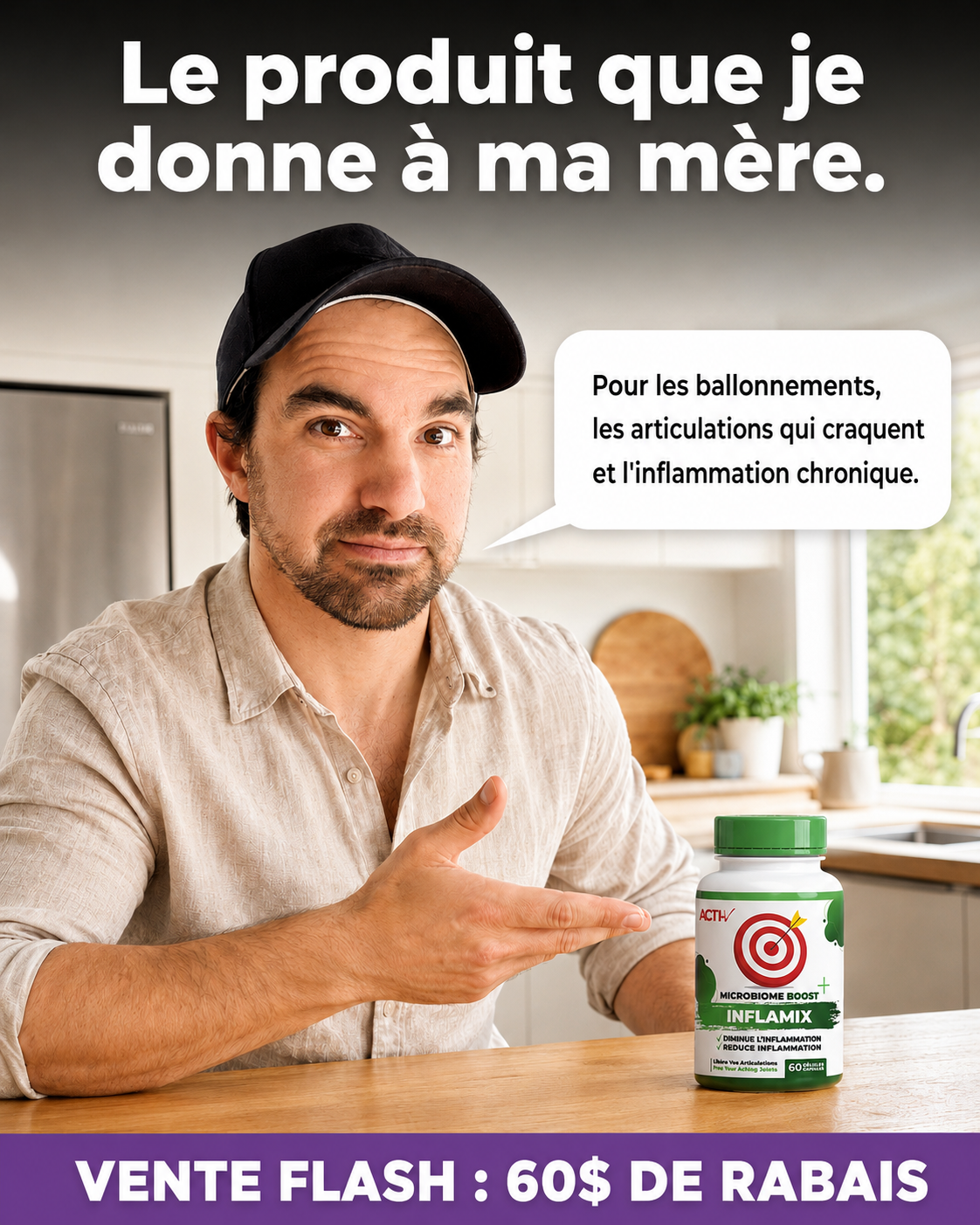 Acti-V : Perte de Poids et Microbiome Facebook ad