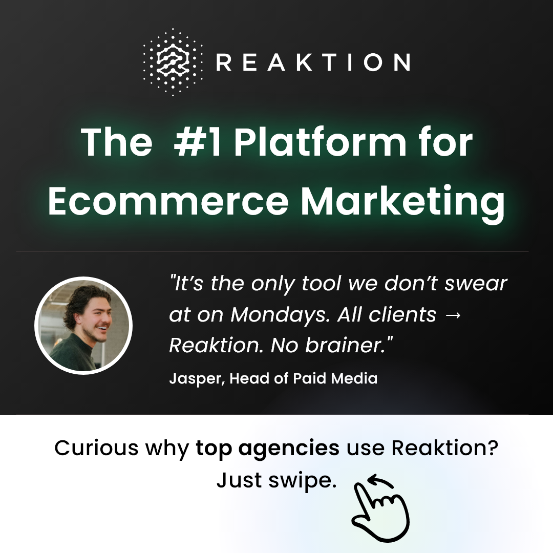 REAKTION.com Facebook ad: Work with ecommerce clients?