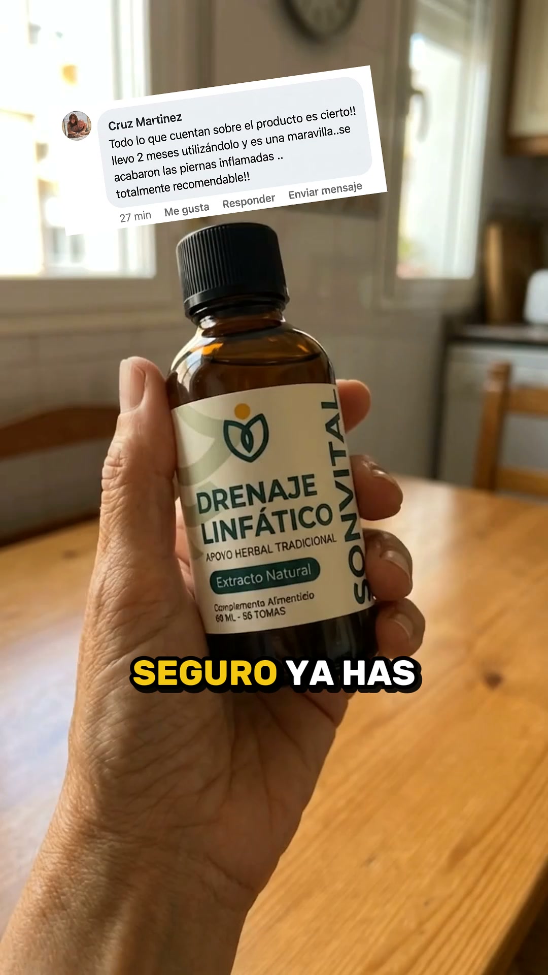 Sonvital Facebook ad: Una cucharita. Una vez al día.