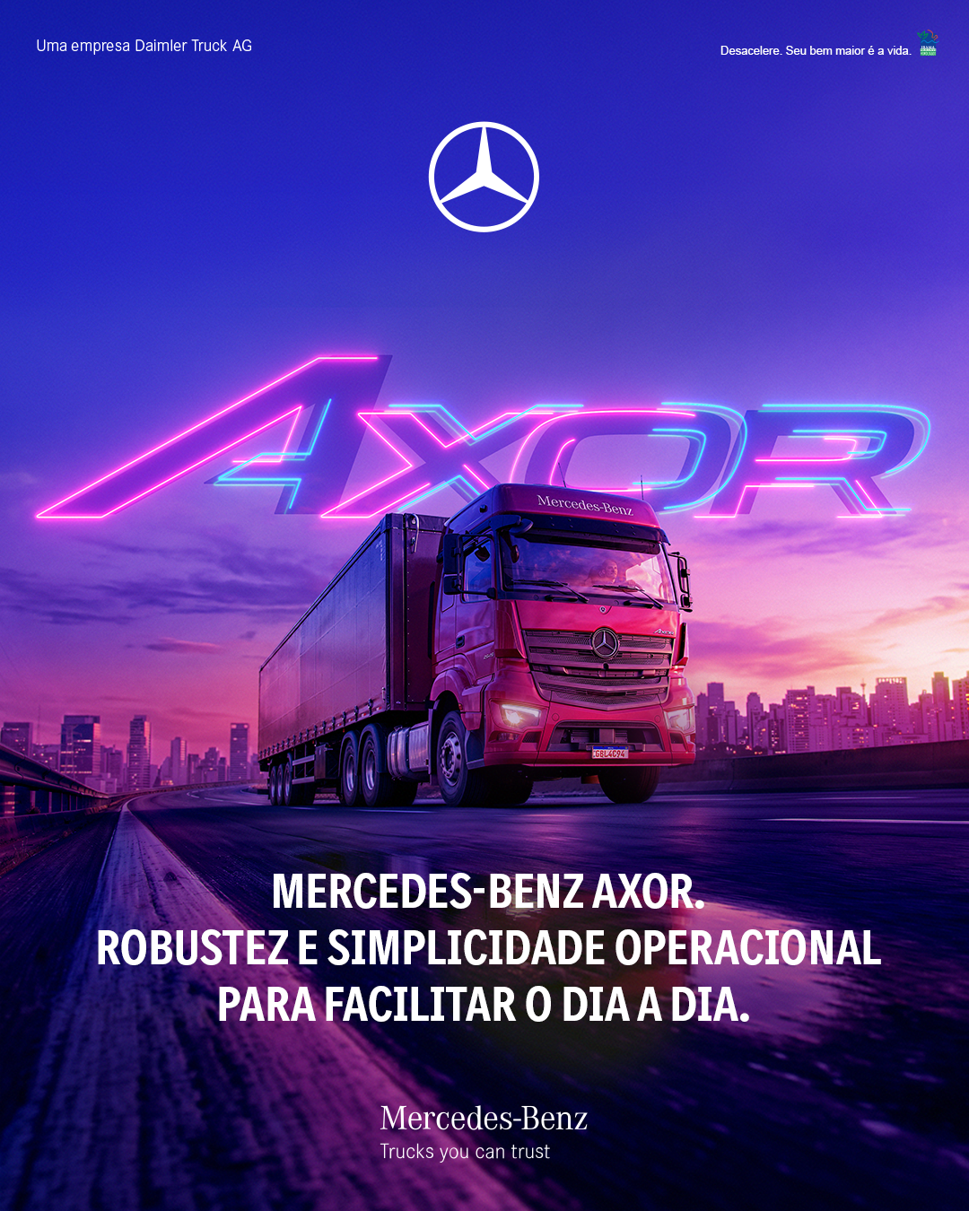 Mercedes-Benz Caminhões Facebook ad from Aug 7, 2026