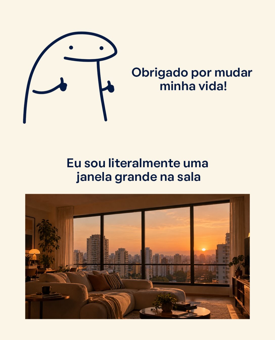 QuintoAndar Facebook ad: Tem coisas que, uma vez que você tem…