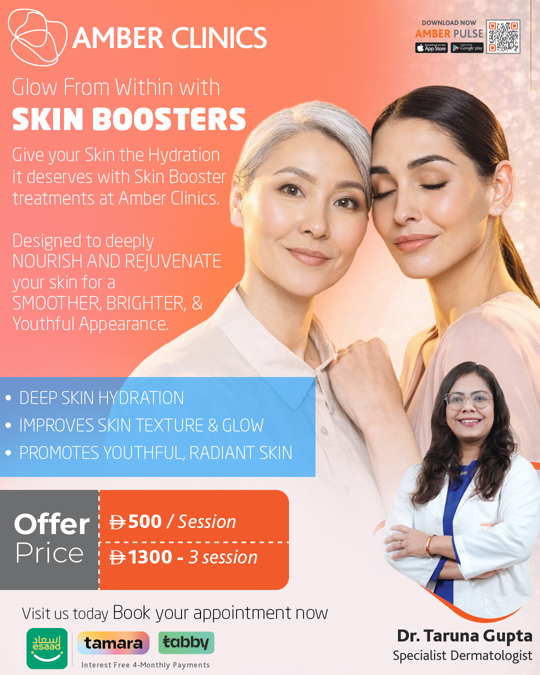 Amber Clinics Facebook ad: Discover Our Advanced Dermatology Services