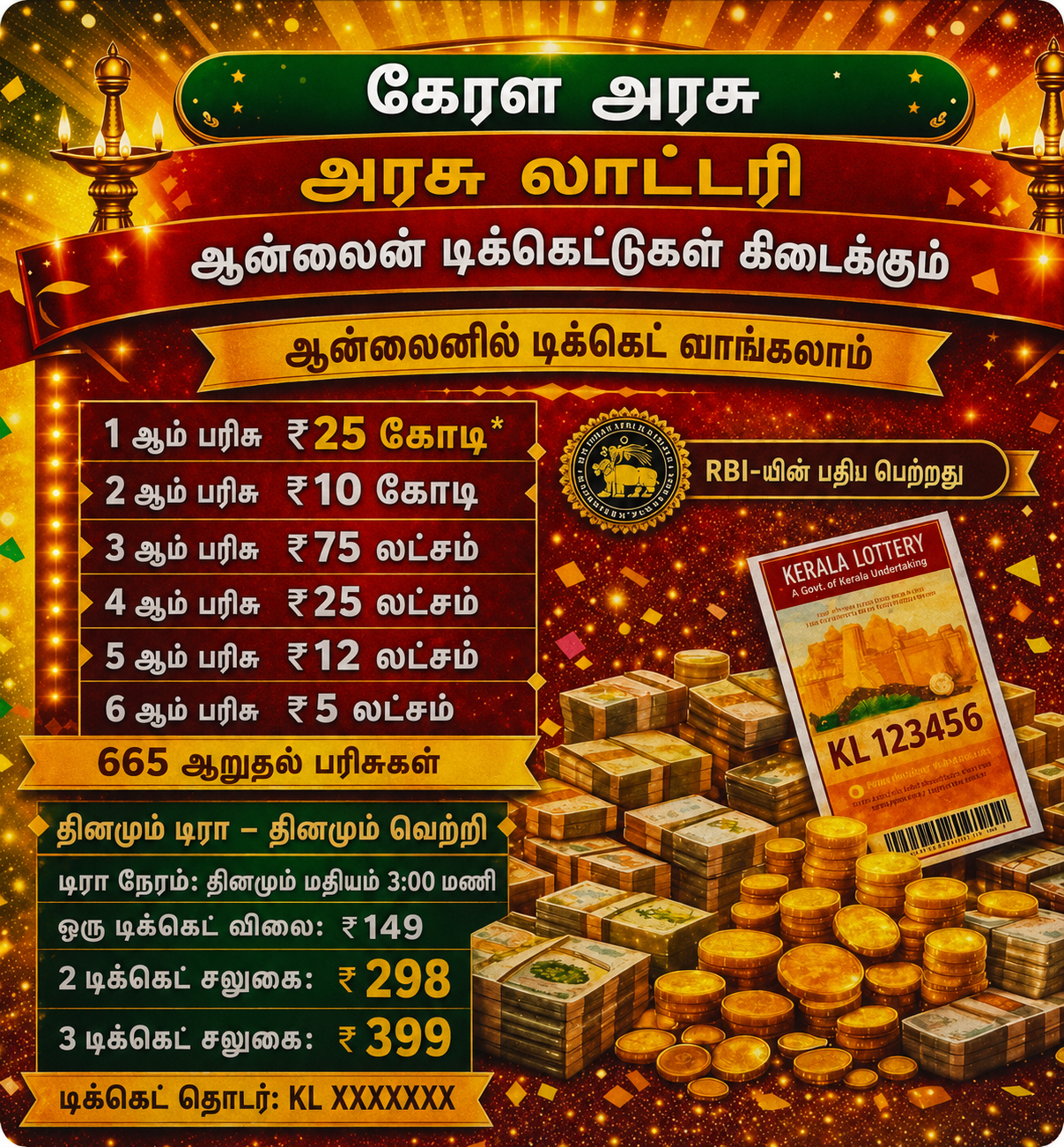 Live Results App Facebook ad: Kerala Jackpot Results