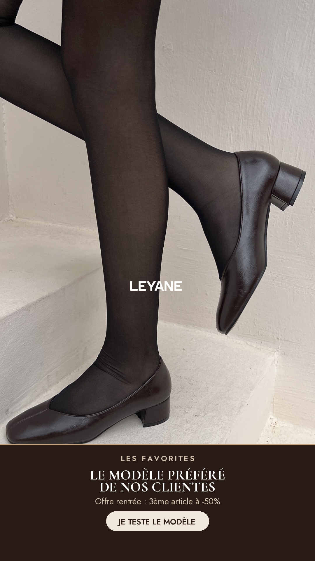 Leyane Paris Facebook ad: -50% sur ton 3ème article