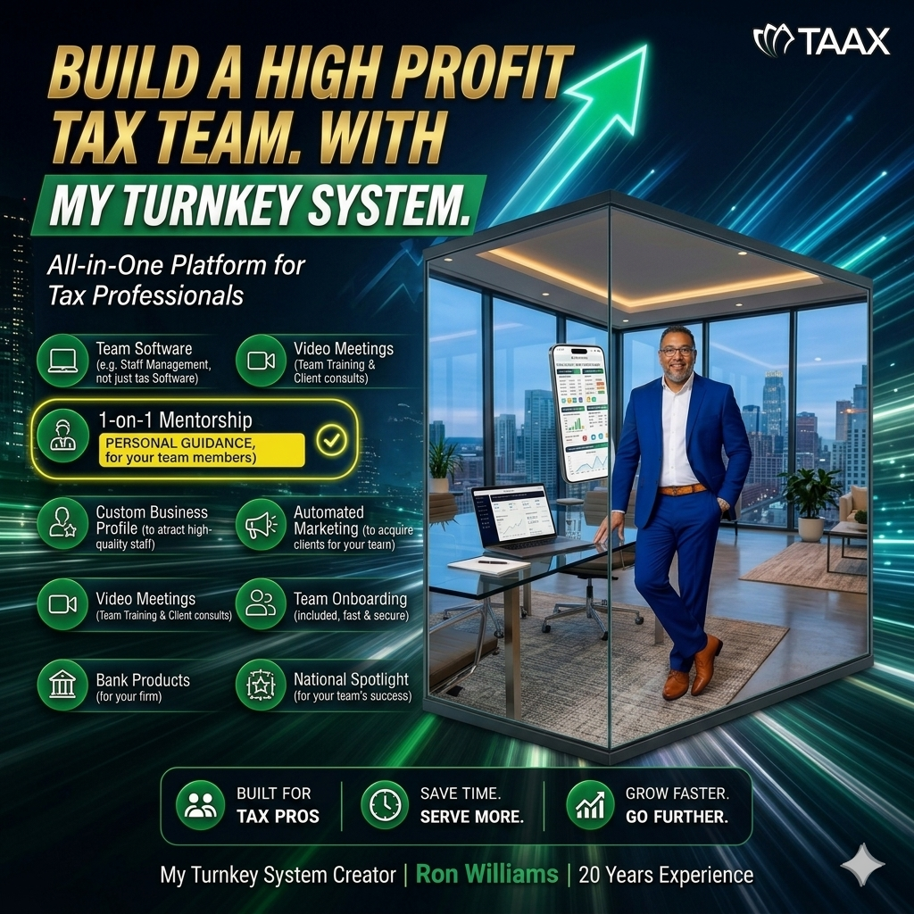 TAAX APP Facebook ad: Get Started Today!