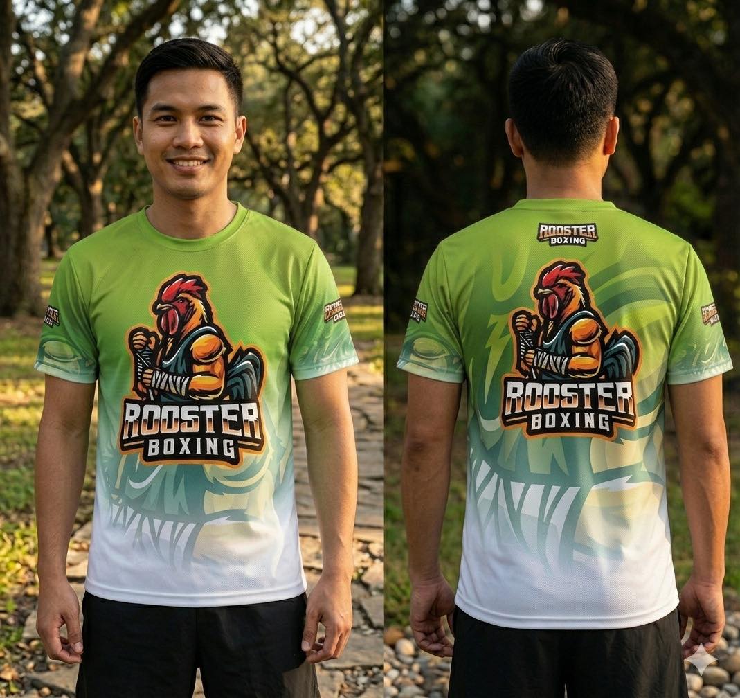 บริษัท ประดิษฐ์เสื้อยืด จำกัด Facebook ad: มีจำหน่ายแล้ว เสื้อยืดพิมพ์ลายสายไก่ชน