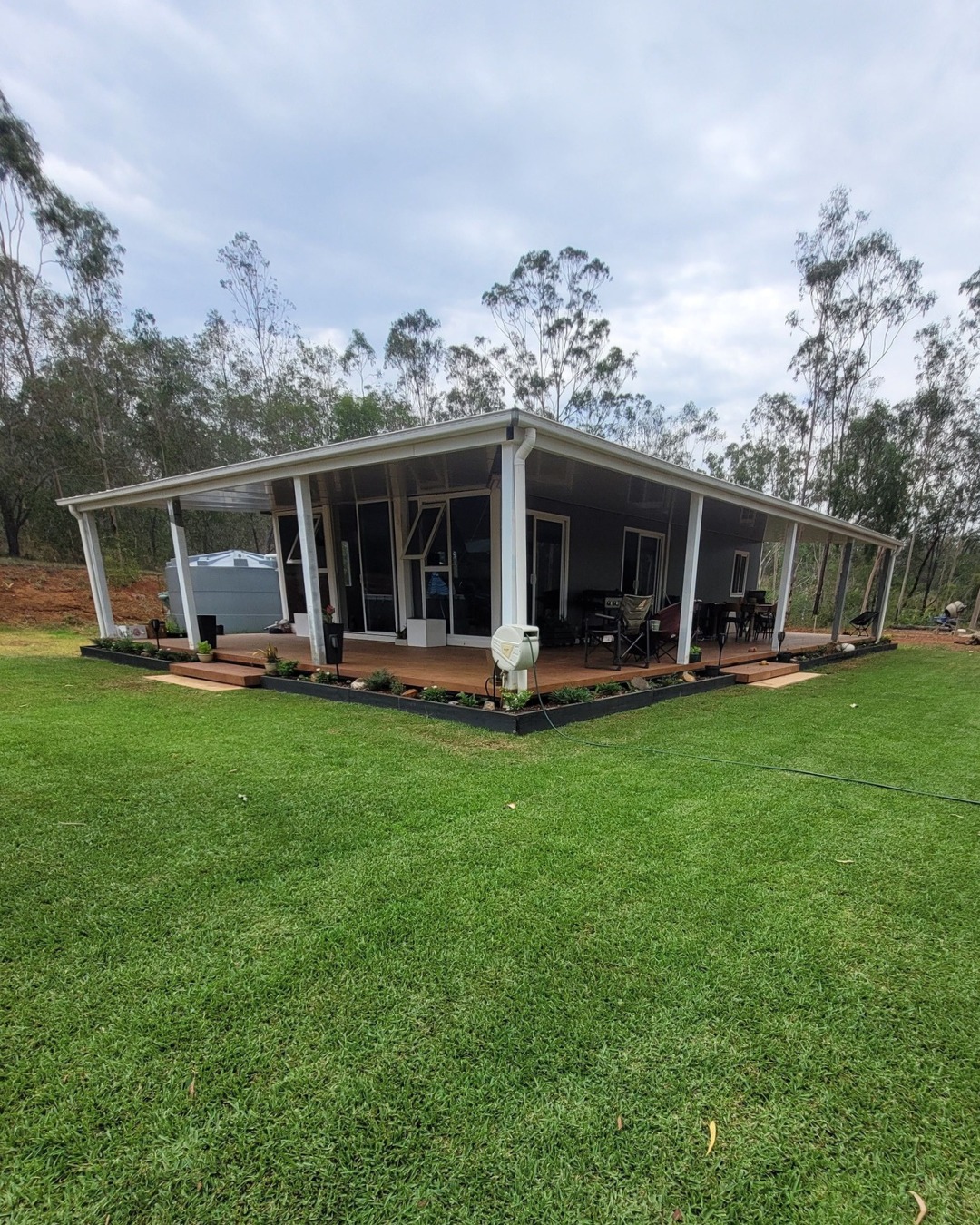 Express Portables Facebook ad: 40ft Pitched Roof with Glass Front - 2 Bed & Walk in…