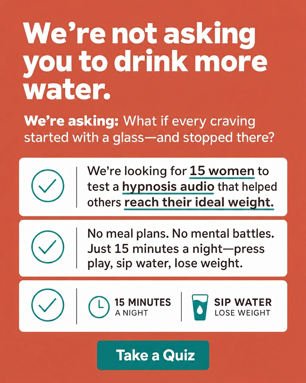Kure for Hypnotherapy Facebook ad