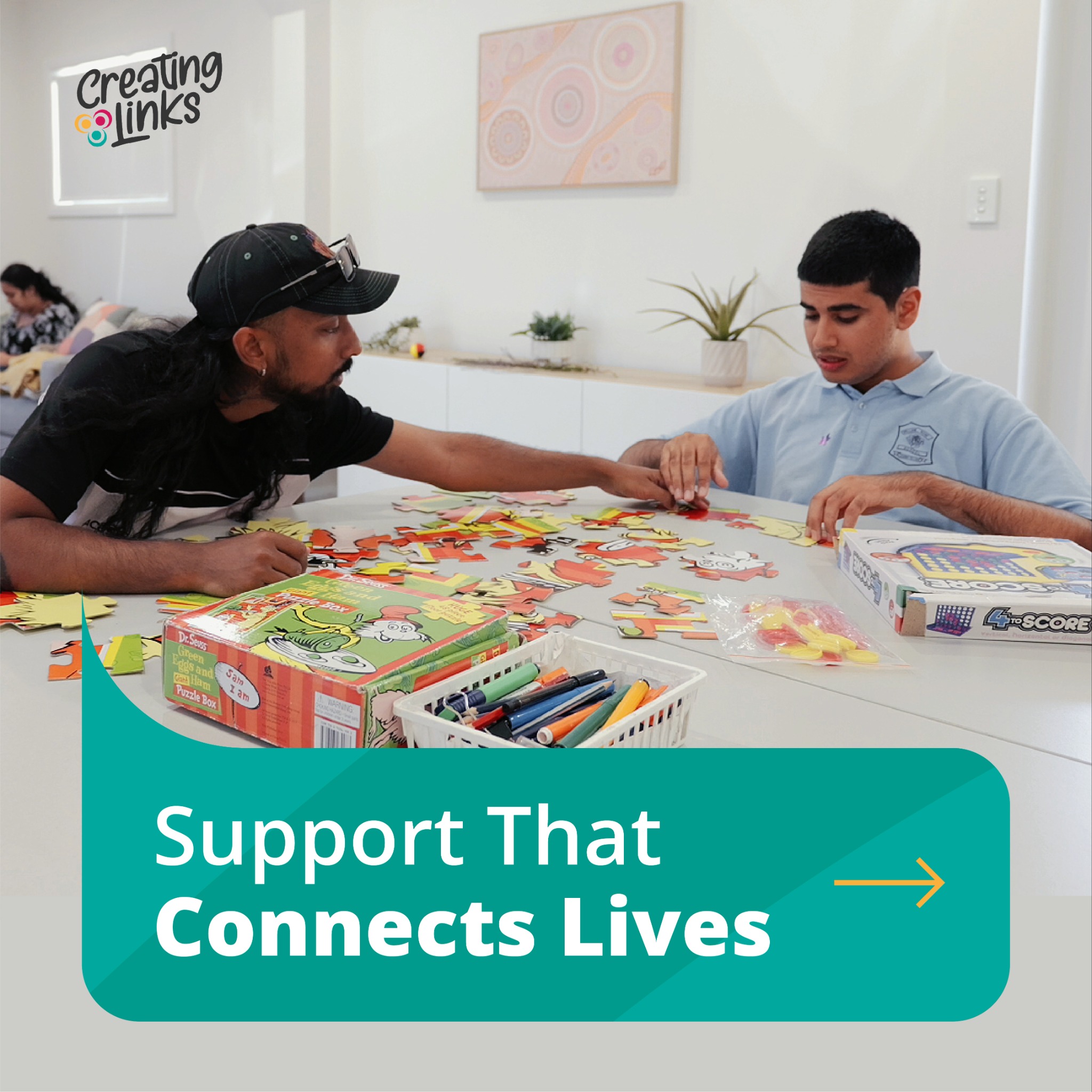Creating Links Facebook ad: Creating Links supports people through life’s everyday…