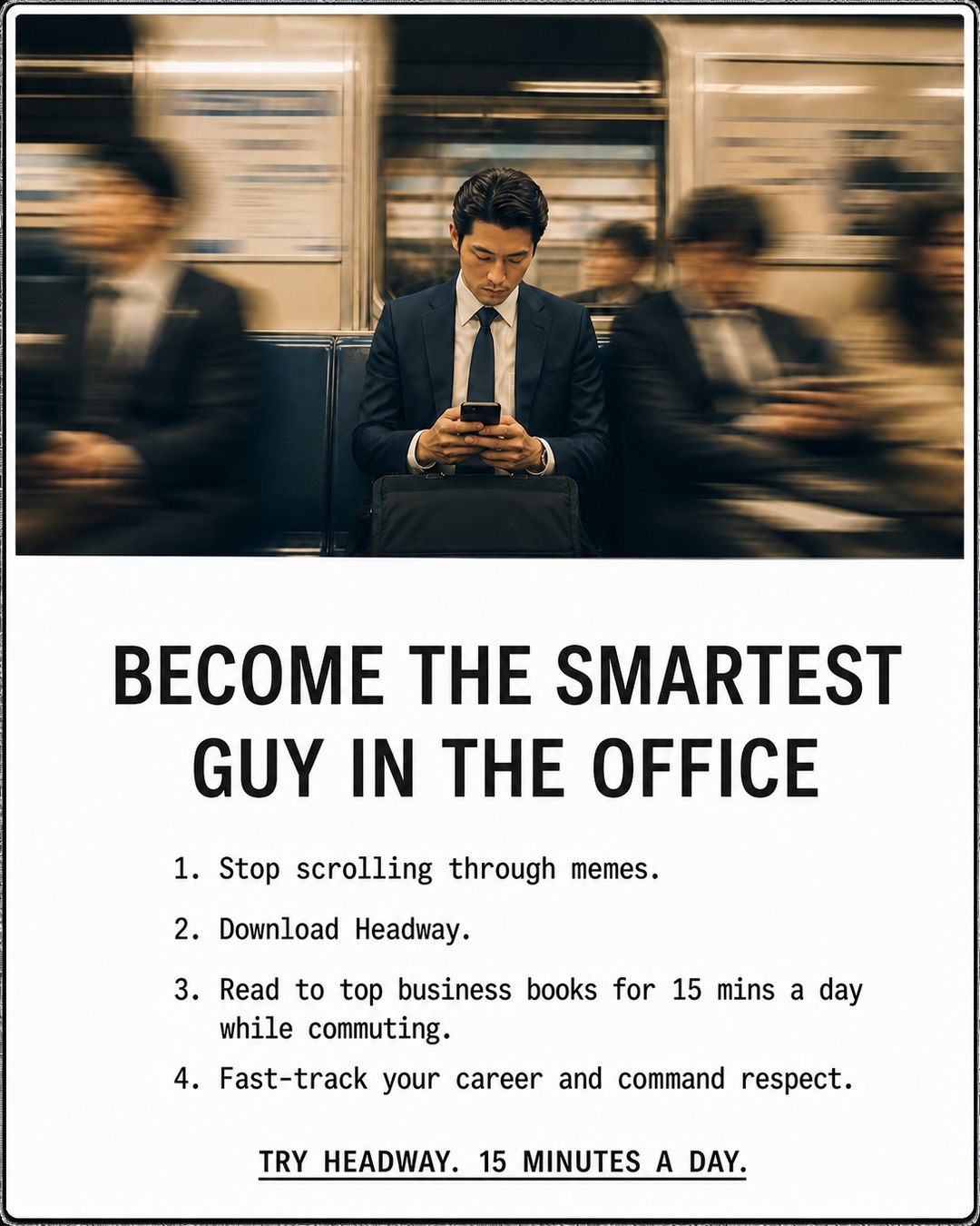 Headway App Facebook ad