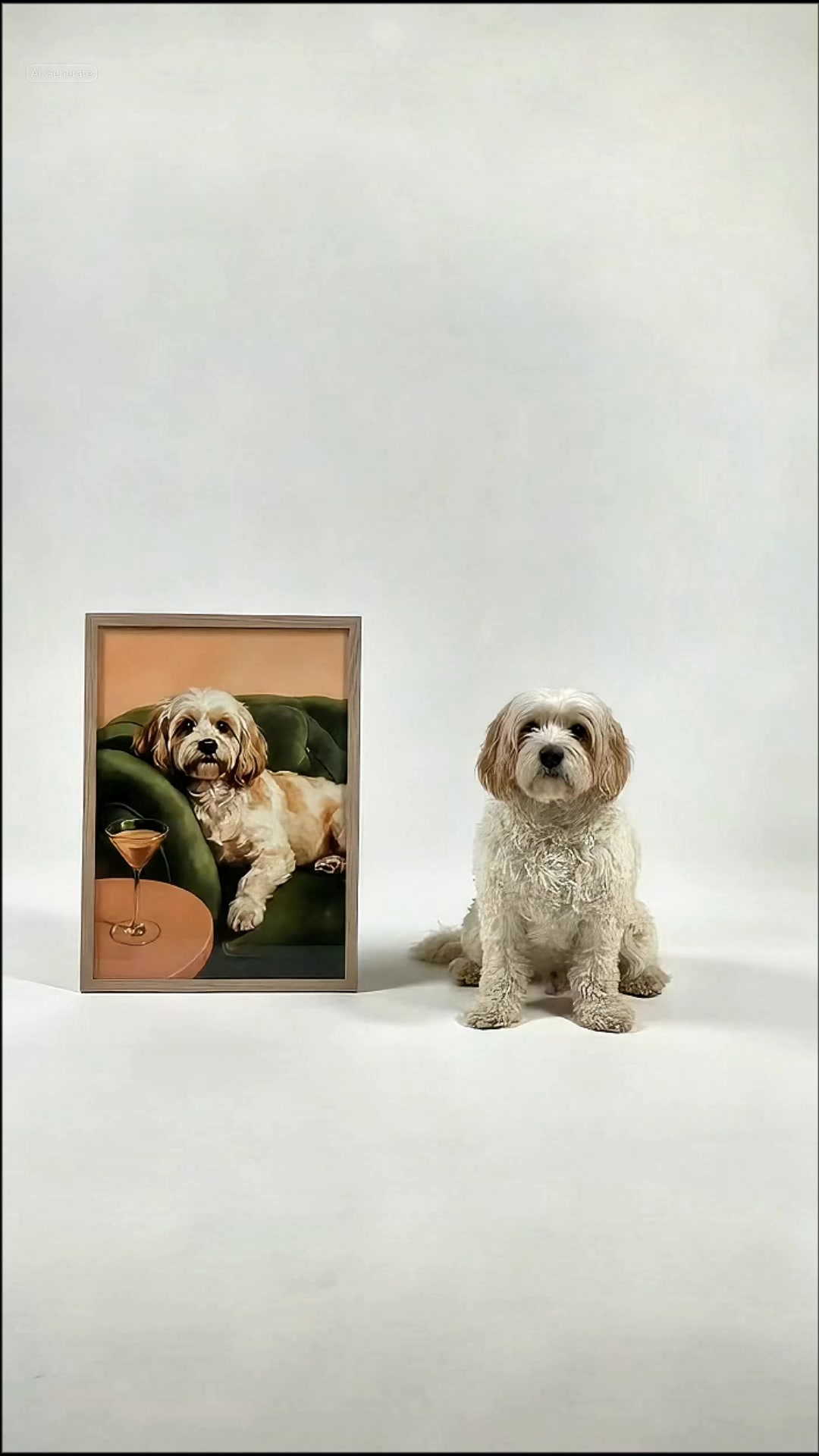 Style My Wall Facebook ad: Your Pet, But Make It Art