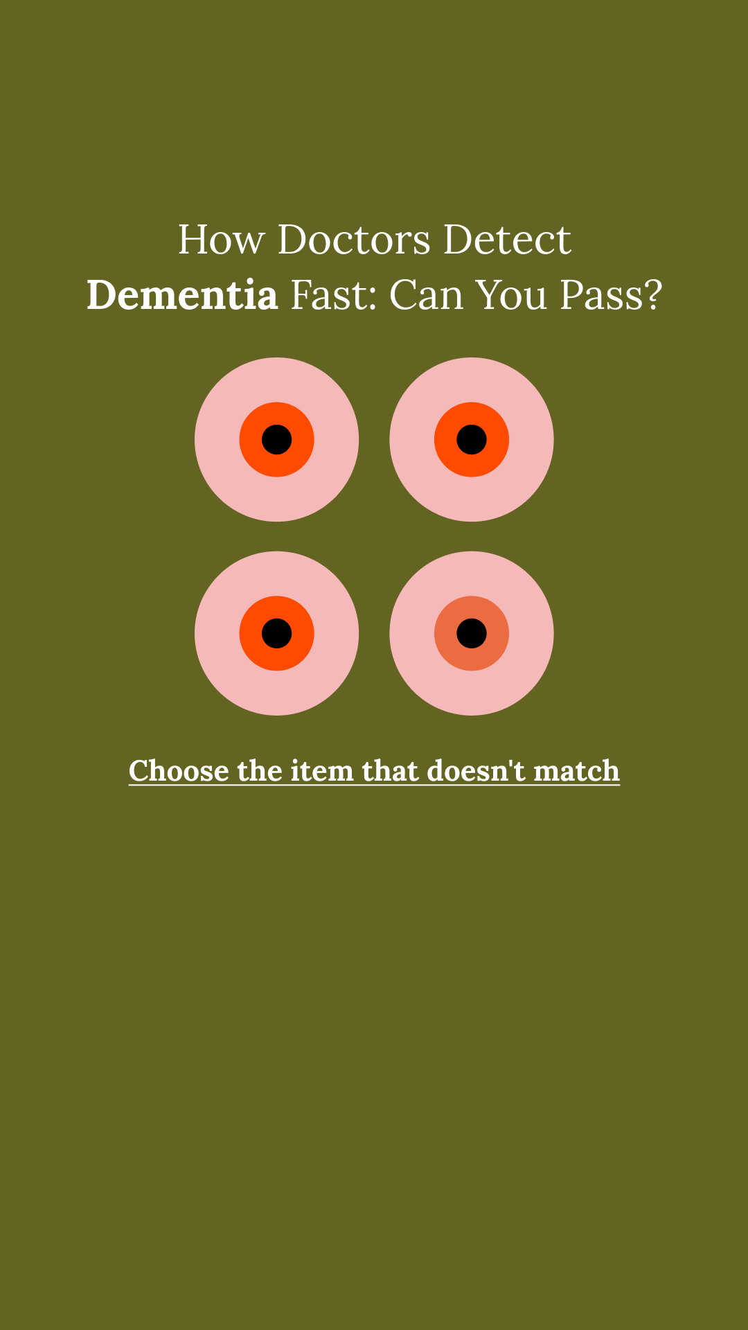 Brain Health Check Facebook ad