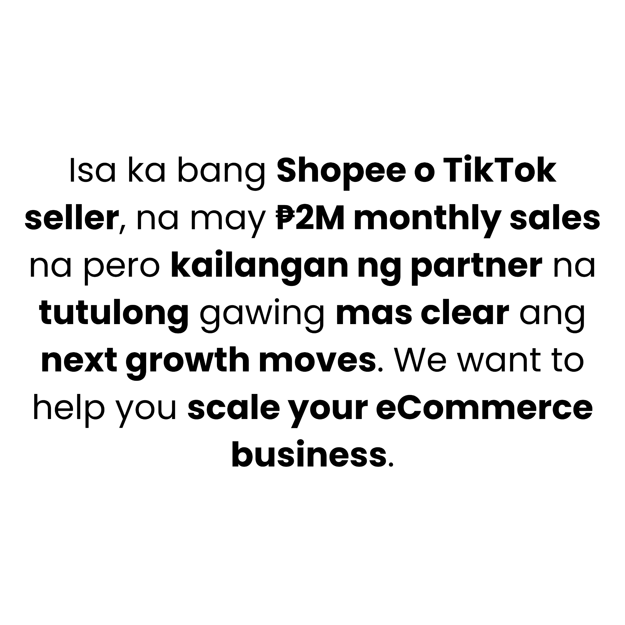 ECOM Accelerator Facebook ad